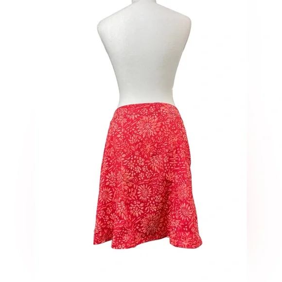 Rip Skirt Hawaii Dahlia Teaberry Wrap Skirt Floral Mini Swim Beach Coverup SMALL - Picture 6 of 6